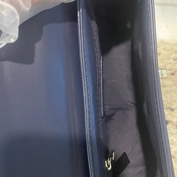 Badgley Mischka Navy Quilted Shoulder Bag NWT - Picture 7 of 11